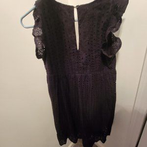 Pink Lily Baby Doll Dress in Black